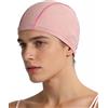 CATZUM Cuffia da Nuoto in Tessuto Rosa, 1 Pezzo, Elastica per Adulti. Protezione Capelli Ottimale, Asciugatura Rapida, Comoda per Uomo e Donna in Piscina e Allenamento.