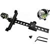 ZSHJGJR Tiro con L'Arco Arco Composto Vista Lega di Alluminio Bow Sight con Obiettivo Scope 4X All'aperto Bow Sight Accessori da Caccia (Nero)
