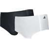 adidas - 2 Pezzi Culotte - Intimo Sportivo - Donna - Poliammide (Bianco-Nero, S)