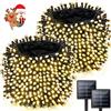 BRKLYN Lucine da esterno ad energia solare a LED in plastica IP65 impermeabili 8 modalità di illuminazione per la decorazione di nozze di Natale