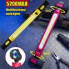 NONE Lampada da lavoro magnetica ricaricabile a LED super luminosa da 5000LM con base rotante e ganci - Lampada sottalo per riparazione auto/Emergenza Ki