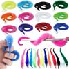 NONE 6-24pcs Twisty Worm Giocattolo magico Bomboniera Furry String Worm Cat Teaser Caterpillar Novità Giocattolo magico per il gatto 2025