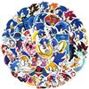 SEGA 50/100 pezzi adesivi Anime Sonic gioco moto fai da te bagagli da viaggio chitarra skateboard adesivo decalcomania simpatico cartone animato giocattolo per bambini regalo