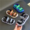 NONE Sandali sportivi alla moda per bambini, con motivi geometrici, traspiranti, resistenti all'usura, morbidi, con velcro regolabile, per ragazzi e ragazze