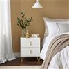 SoBuy FBT115 Comodino Camera da Letto - Comodino con 2 Cassetti, Tavolino Salotto - Moderna Cassettiera L40 x P40 x A47 cm