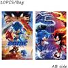 SEGA Sacchetti Regalo con Stampa Anime Blu Rosa per Feste, Borsa Porta Caramelle per Decorazioni Festa Sonic, Accessori Moda per Feste e Regali