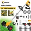 CONENTOOL Tagliaerba Elettrico 21V Multifunzione con Ruote, Macchina per Diserbo, Attrezzi da Giardino Compatibili con Batteria Makita 18V