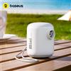BASEUS Mini Pompa d'Aria Portatile Baseus, Gonfiatore Elettrico Wireless con Luce LED per Campeggio, per Materassini Gonfiabili e Sacche Sottovuoto