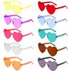 flintronic Occhiali da Sole e Cuore, 10 Paia Occhiali da Festa, Hippy Occhiali a Forma di Cuore, Occhiali Divertenti Trasparenti Colorate Per Feste Compleanno Carnevale Novità per Adulti/Bambino