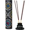 Divit Shilp Porta bastoncini di incenso in pietra fatta a mano, unico bruciatore a torre lunga king size, canfora, tealight - Dhoop Batti - Portacandele per yoga, meditazione e decorazione della casa (multicolore