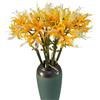 XIZHI Fiori artificiali di giglio di ragno 5 steli, bulbi di licoride, gigli di ragno, fiori artificiali con gambo lungo vero tocco per fotografia hotel decorazione giardino (giallo)