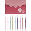 KnitPro Set di uncinetti KnitPro, Zing Single-end in alluminio, 2.00-6.00mm