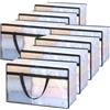 Vieshful Set di 7 Borse Trasparenti da 60L con Cerniera e Manici - Contenitori in Plastica per Vestiti, Coperte, Trapunte, Piumoni, Abiti Bambino, Biancheria e Articoli per il Trasloco