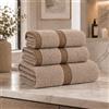 B O S A L O N I Set BOSALONI HOME Asciugamani Bagno 3 Pz, Composto da 1x Asciugamano Viso 70x140 cm + 2x Asciugamani Bidet 35x75 cm, Cotone 100% Morbido e Ultra Assorbente,Doccia, Viso (Grigio Chiaro)
