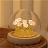 Richaa Bella lampada a rosa, luce notturna floreale, decorazione per camera da letto, regalo per donne, funzionamento a batteria (non inclusa)