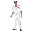 Smiffys Costume Top Gun Captain, Bianco, con camicia, pantaloni e cappello Halloween