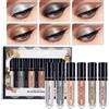 Beauty Searcher Set di ombretti liquidi a 6 colori, ombretti glitterati con brillantini metallici, kit per il trucco degli occhi lucidi altamente pigmentati e lucidi a lunga durata (A)