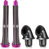 Chuancheng 0.78/ 20 mm Bigodini adattatore per Dyson Supersonic HD01 HD02 HD03 HD04 | HD07 HD08 HD15 HD16, conversione dell'asciugacapelli in arricciacapelli Styler, 2 Bigodini per capelli lunghi, 2 Adattatori