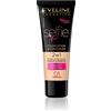 Eveline Cosmetics Selfie Time Fondotinta & Correttore Idratante No 01 Porcelain - Copertura Modulabile, Acido Ialuronico & Vitamina E, Formula Anti-Inquinamento, 30ML
