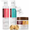 Karseell MACA CARE SYSTEM Set Maschera al Collagene 100ml + Shampoo Volumizzante 200ml + Balsamo Riparatore 200ml Idratazione Volume Riparazione Lucentezza Morbidezza Capelli Secchi e Danneggiati