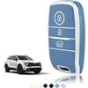 TOOMUME Cover Chiave Auto per Kia Sportage Picanto Ceed Stonic Rio Sorento | Silicone Morbido, Antiurto, Anticaduta, Antigraffio, Custodia Protettiva Chiave per Carens Niro Optima Venga Soul Proceed