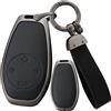 ontto Custodia Cover per Chiave Auto in Zinco adatto per Leapmotor T03 2022 2023 2024 2025 2026 Guscio Cover Protettiva in pelle con Telecomando Portachiavi Accessori per Auto4 Tasti B-Nero