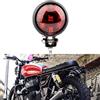 BREDUXSER 12V LED Nero Stop Fanale Posteriore Motocicletta Freno Posteriore per Street Bike Chopper Bobber Cafe Racer Cruiser CB1300 883 iron