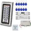 RUIBO RUlBO Sistema di controllo accessi impermeabile con interruttore di apertura porta, alimentazione 12 V CC, portachiavi (serratura elettrica)