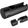 JOHO Supporto doccia regolabile per colonna doccia asta doccia con diametro di 22-25 mm, nero