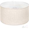 OUTON Beige Grande Paralume per Lampade da Terra, 44,5cm Alto x 44,5cm Basso x 25,4cm Altezza, Facile da Montare, Paralumi a Forma di Tamburo in Lino per Lampade da Tavolo e Lampade da Comodino