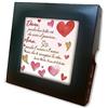 F.LLI BONELLA Fratelli Bonella | Piastrella decorata con frase di Madre Teresa sull'amore con Scatola Regalo 10x10 cm | Made in Italy