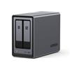 Nasync DXP2800, NAS Desktop a 2 Bay, CPU Intel N100 Quad-Core, 8 GB Di RAM DDR5,