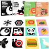 Aolso Flash Cards Giochi Neonato, 80 Pezzi Carte ad Alto Contrasto Bambino Flash Cards Neonati Stimolazione Sensoriale Visiva, Colorato Bianco e Nero Carta Flash per Neonato età 0 3 6 12 36 Mesi