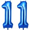 OFFCUP Helium Balloons, 40 Inches Number Balloons 11, Foil Birthday Balloon for Birthday Wedding Party Decorations Celebration Supplies (Blue)