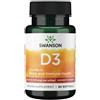 Swanson Health Products Vitamina D3 5000 UI (125 mcg) 90 capsule molli