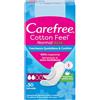Carefree Salvaslip Cotton Feel Normal Fragranza all'Aloe Vera 30 Pezzi, Salva slip donna traspiranti, Proteggi slip che si adattano al corpo, Extra morbidezza, Delicati sulla pelle