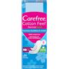 Carefree Salvaslip Cotton Feel Normal Fragranza all'Aloe Vera 20 Pezzi, Salva slip donna traspiranti, Proteggi slip che si adattano al corpo, Extra morbidezza, Delicati sulla pelle