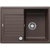 BLANCO ZIA 45 S Compact - Lavello rettangolare da cucina in granito per basi con larghezza di 45 cm - Gocciolatoio accorciato - SILGRANIT - Marrone - 524720