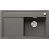 BLANCO ZENAR 45 S | Lavello in granito grigio vulcanico | Tipo di montaggio: montaggio superiore | bacino principale destro | per sottolavelli larghi 45 cm | grande bacino | facile da pulire