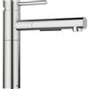 BLANCO ALTA-S II | Rubinetto da cucina in acciaio PVD | alta pressione | con tubo estraibile | prevenzione del riflusso | cartuccia in ceramica | qualità sicura dell'acqua e risparmio idrico