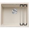 BLANCO ETAGON 500-U | Lavello in granito in silgranito bianco morbido | Tipo di montaggio: sottostruttura | per sottolavelli larghi 60 cm | Concetto di sistema congegnato con guide ETAGON versatili