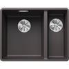 BLANCO SUBLINE 340/160-F - Lavello da cucina filo-top doppio per basi di lavello con larghezza di 60 cm - SILGRANIT - Grigio - 523569