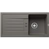 BLANCO FAVUM 45 S 527266, SILGRANIT grigio vulcanico, reversibile, senza interruttore di scarico