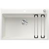 BLANCO ETAGON 8 525181 Lavello da Cucina in Granito per Basi di Lavello con Larghezza di 80 cm, SILGRANIT, Bianco