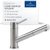 Villeroy & Boch VB-9258 00 LC, Rubinetto per lavello da cucina COMO SHOWER WINDOW, Brushed steel