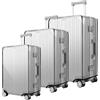 DAWRIS Custodia Trasparente per Valigia in PVC 20 + 24 + 28 Pollici, Set da 3 Pezzi, Impermeabile