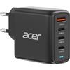 Acer IT Caricatore GaN PD 100W Acer, Porte USB: 3C+1A, Spina EU