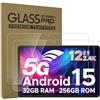 AKNICI Pellicola Protettiva per DOOGEE V Pad 5G Tablet 12 Pollici, Vetro Temperato Film, Ultra Trasparente/Anti-graffio/Durezza 9H, Pacco da 2