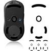 AYHYHLJZJ 3 pattini per mouse compatibili con Logitech G Pro Wireless Gaming - Supporto per mouse di ricambio autoadesivo in gomma morbida - Proprietà di scorrimento perfette per il gioco (nero)