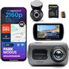 Nextbase® 622GW Dash cam Auto Fronte Retro | Modalità di Parcheggio 24/7 | Dashcam Auto 4K 2160p 30fps | Schermo Tattile da 3 Telecamera | Camera con Angolo di visione 140° | MicroSD da 64 GB Inclusa